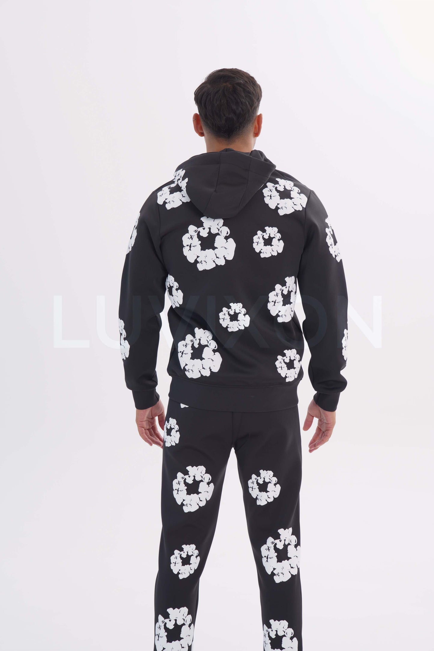 Denim Desenli Eşofman Takımı