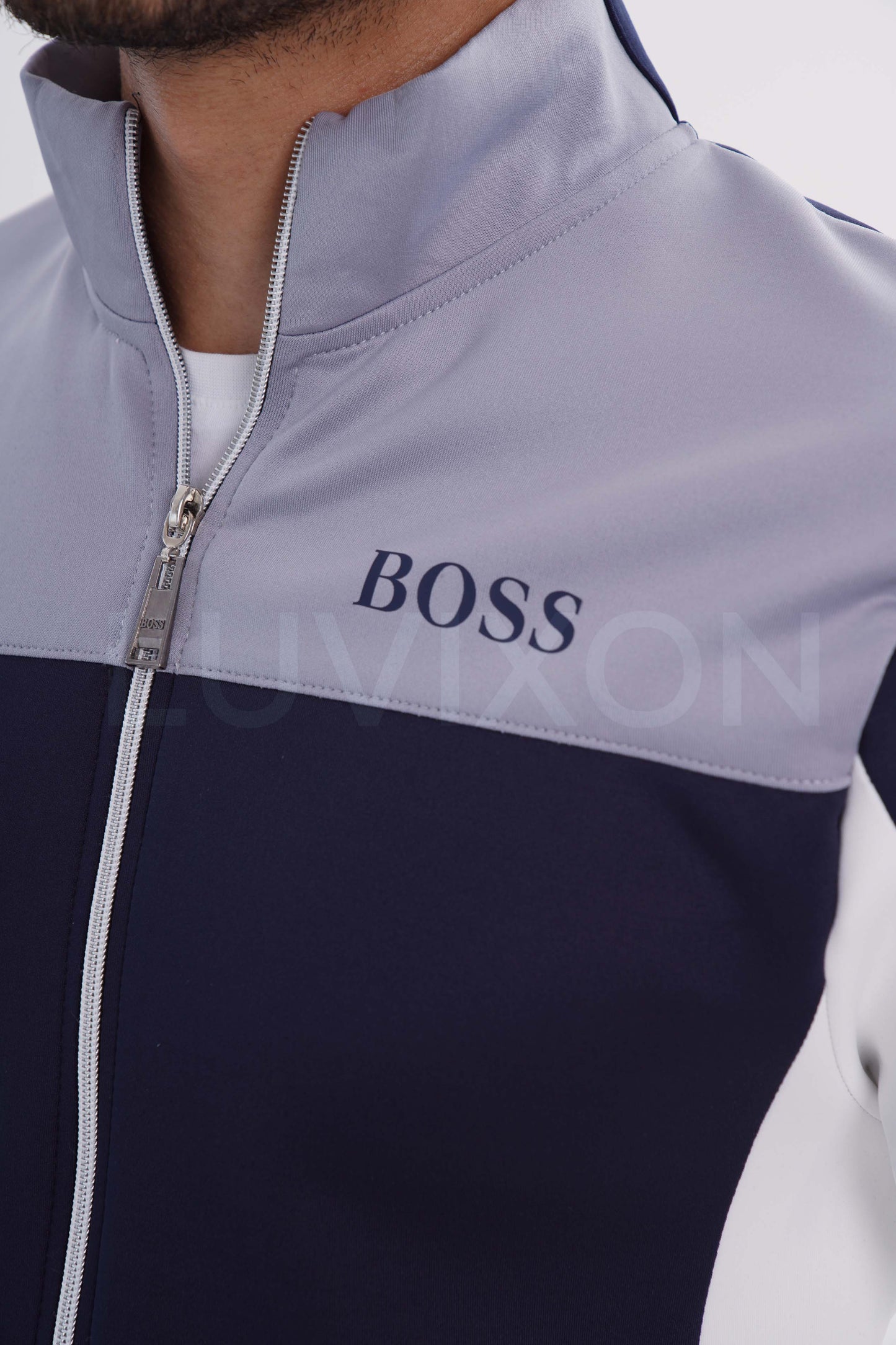 Boss Erkek Eşofman Takımı – Lacivert & Gri