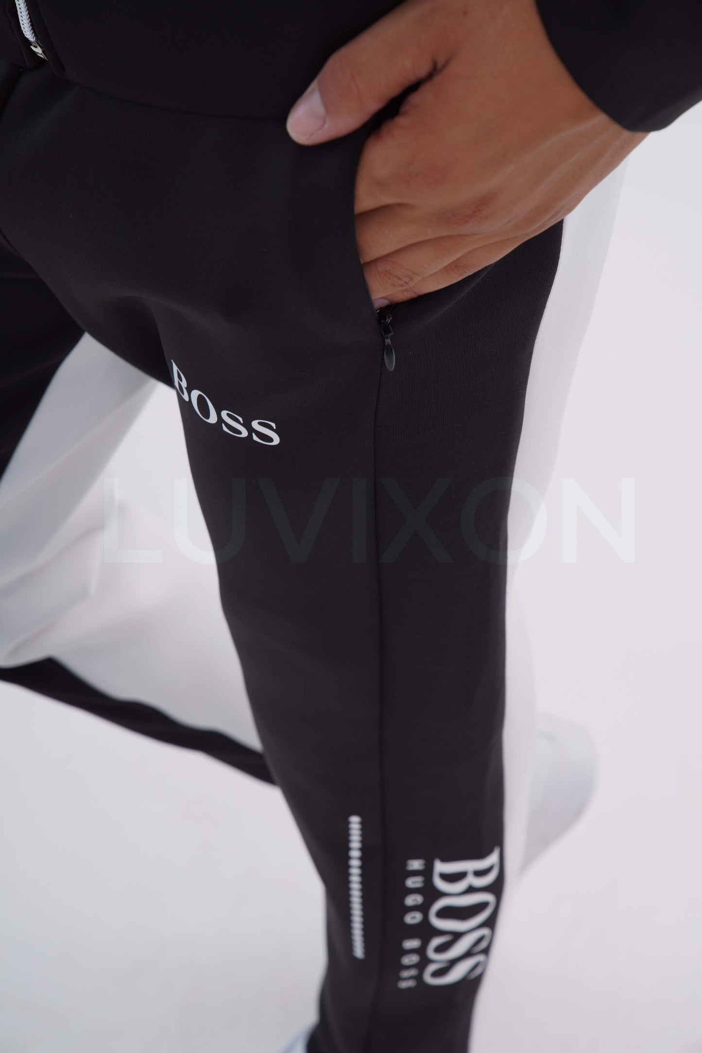 Boss Erkek Eşofman Takımı – Siyah & Beyaz