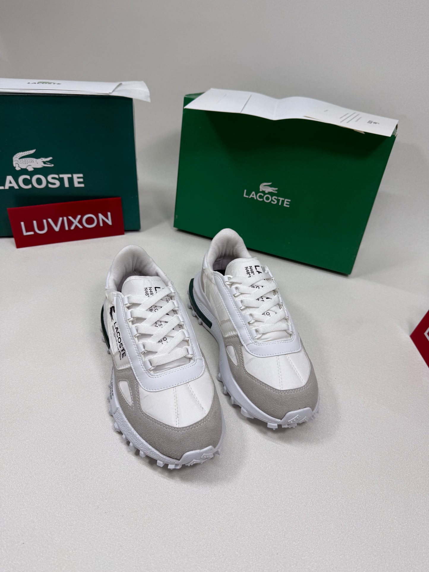 Lacoste Elite Active Erkek Beyaz/Yeşil Sneaker