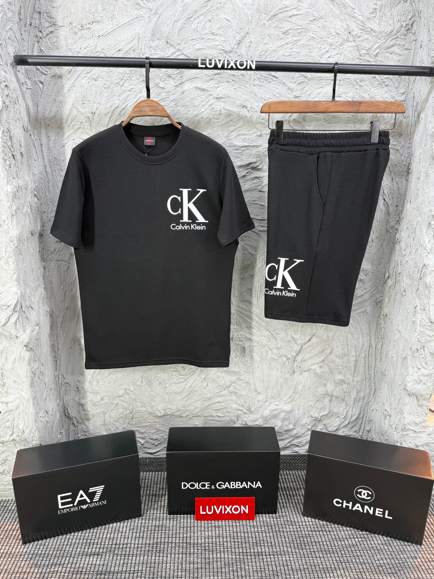 Calvin Klein Siyah Şort Takımı