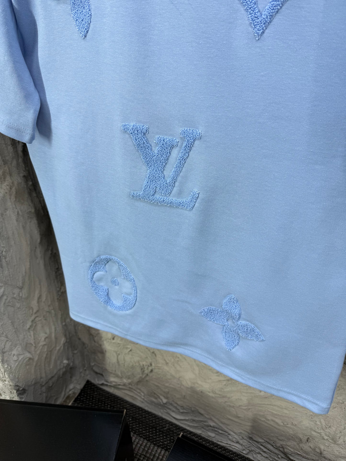 Louis Vuitton Bebe Mavi Erkek Tişört & Şort Takım