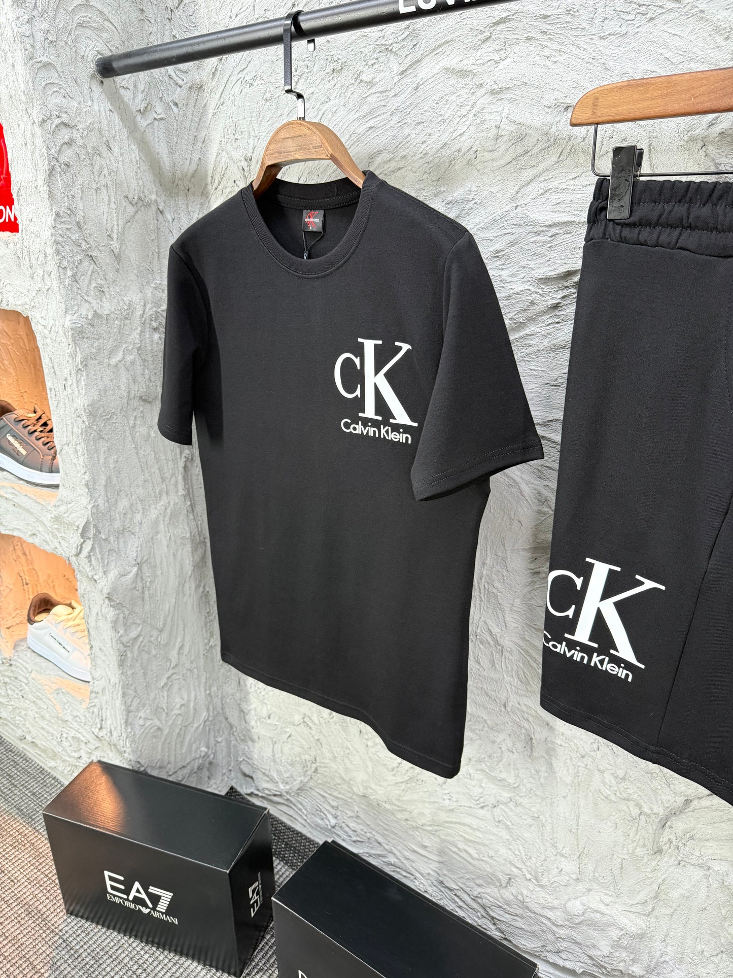 Calvin Klein Siyah Şort Takımı