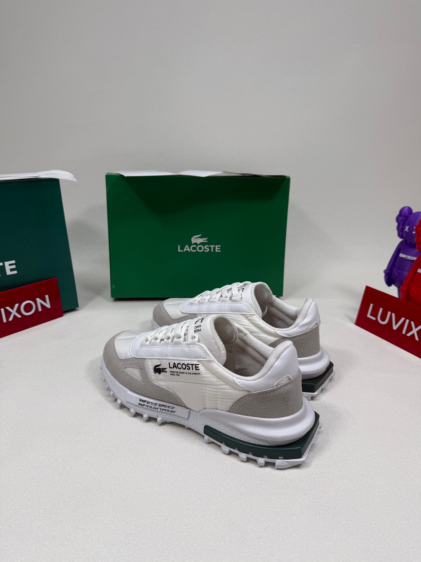 Lacoste Elite Active Erkek Beyaz/Yeşil Sneaker