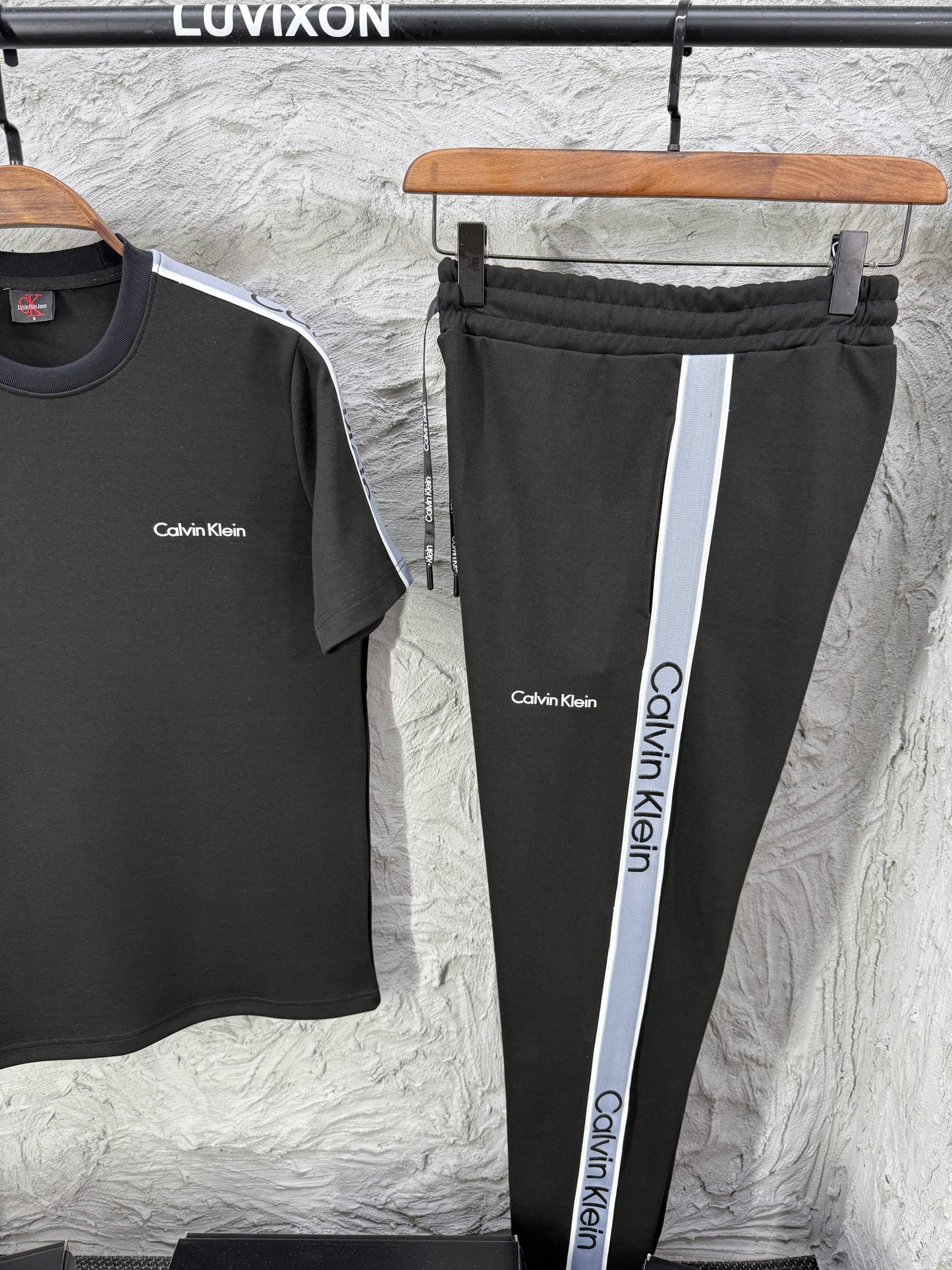 Calvin Klein Siyah Erkek Tişört & Eşofman Altı Takımı