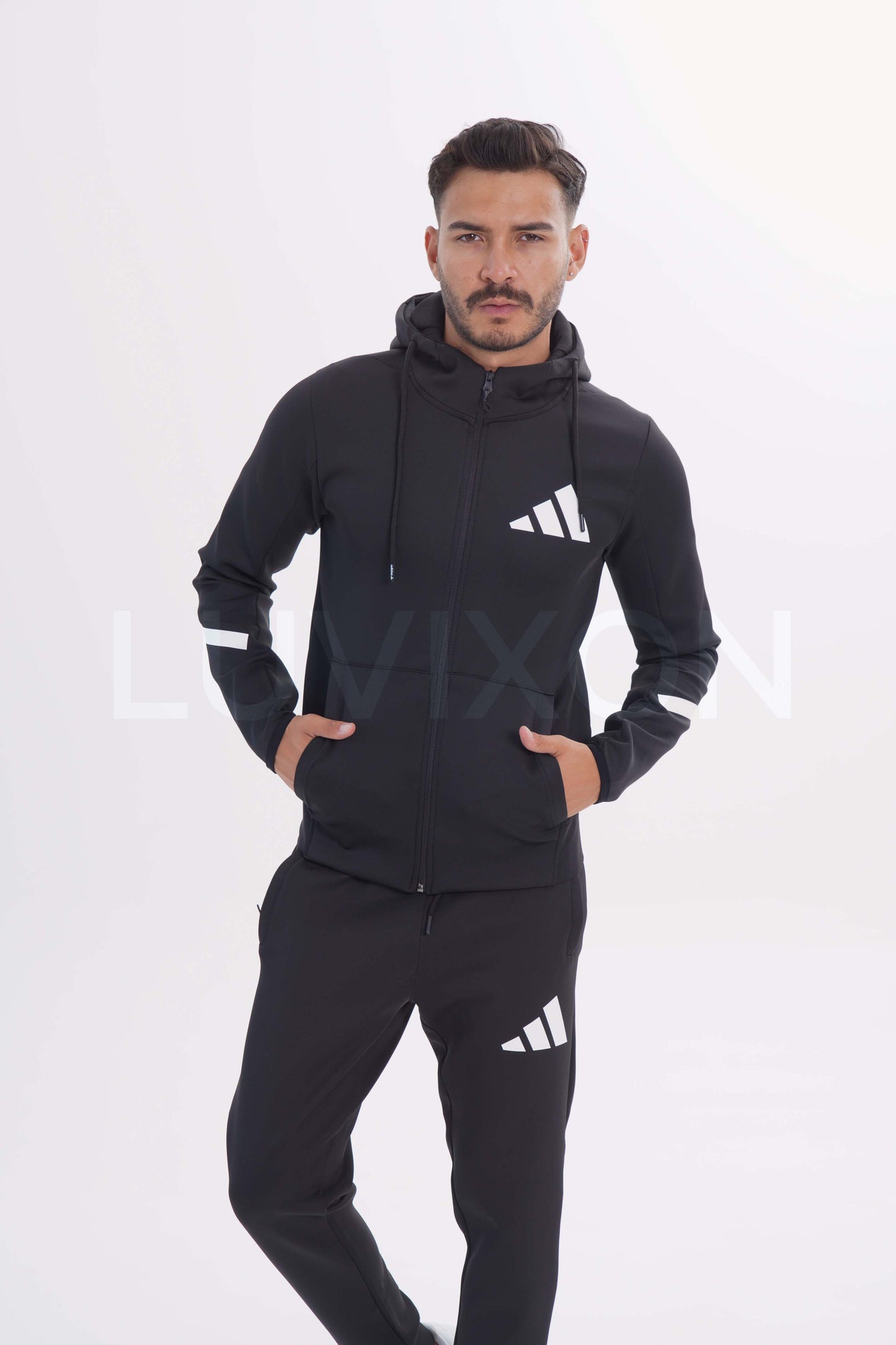 Adidas Z.N.E. Siyah Full-Zip Eşofman Takımı