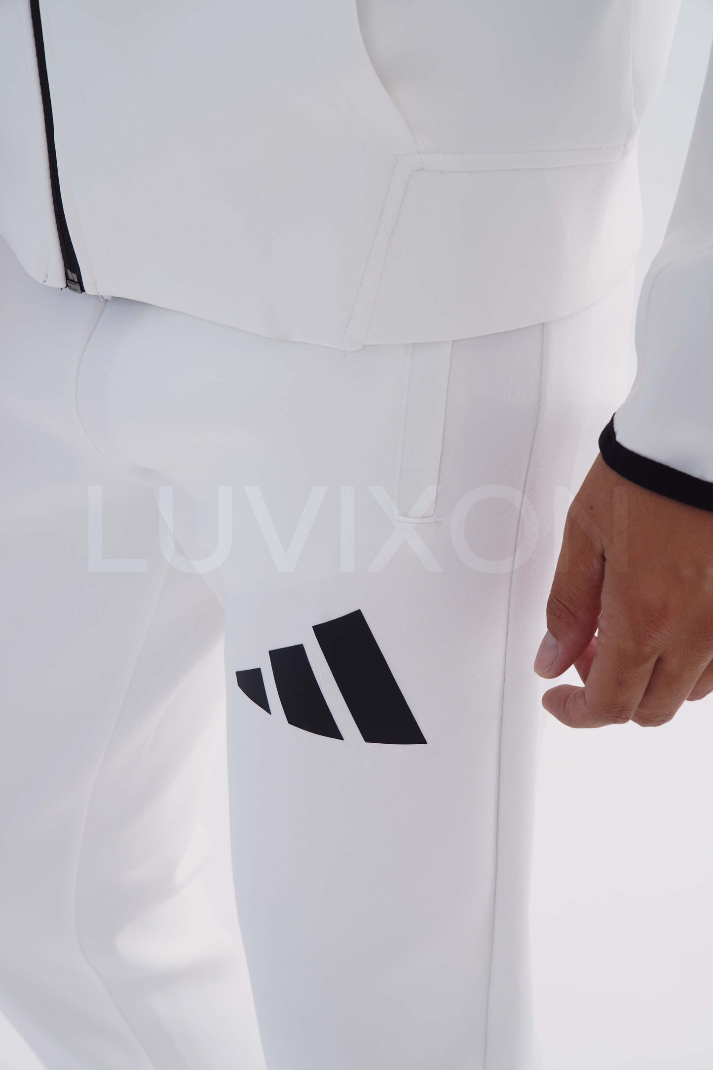 Adidas Z.N.E. Beyaz Full-Zip Eşofman Takımı