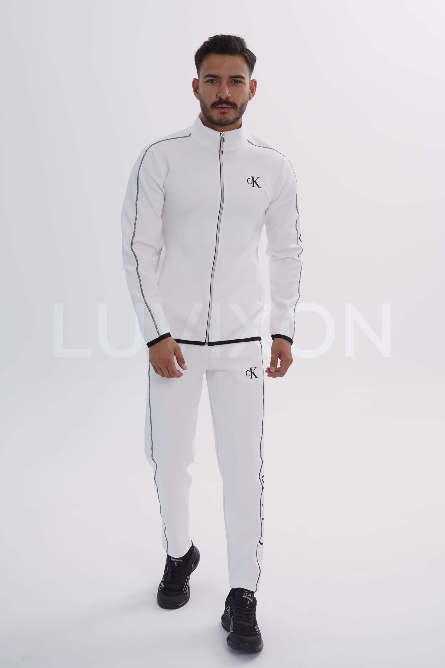 Calvin Klein Beyaz Erkek Eşofman Takım