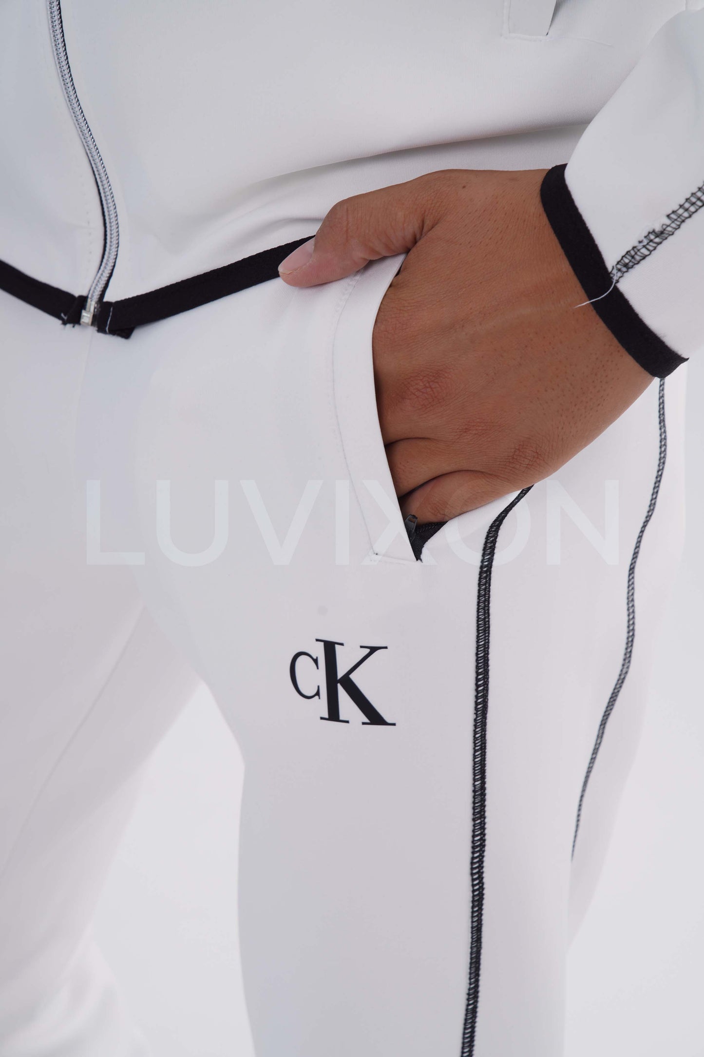 Calvin Klein Beyaz Erkek Eşofman Takım