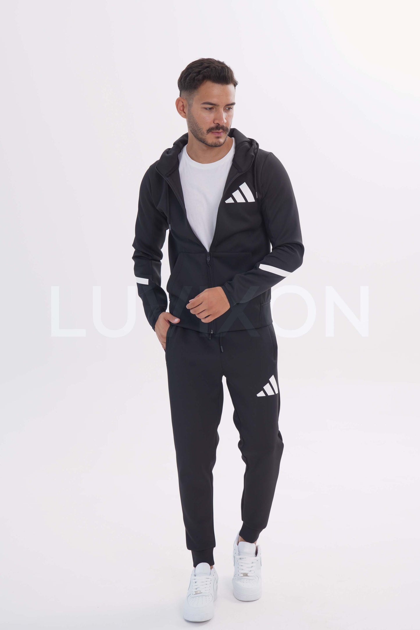 Adidas Z.N.E. Siyah Full-Zip Eşofman Takımı