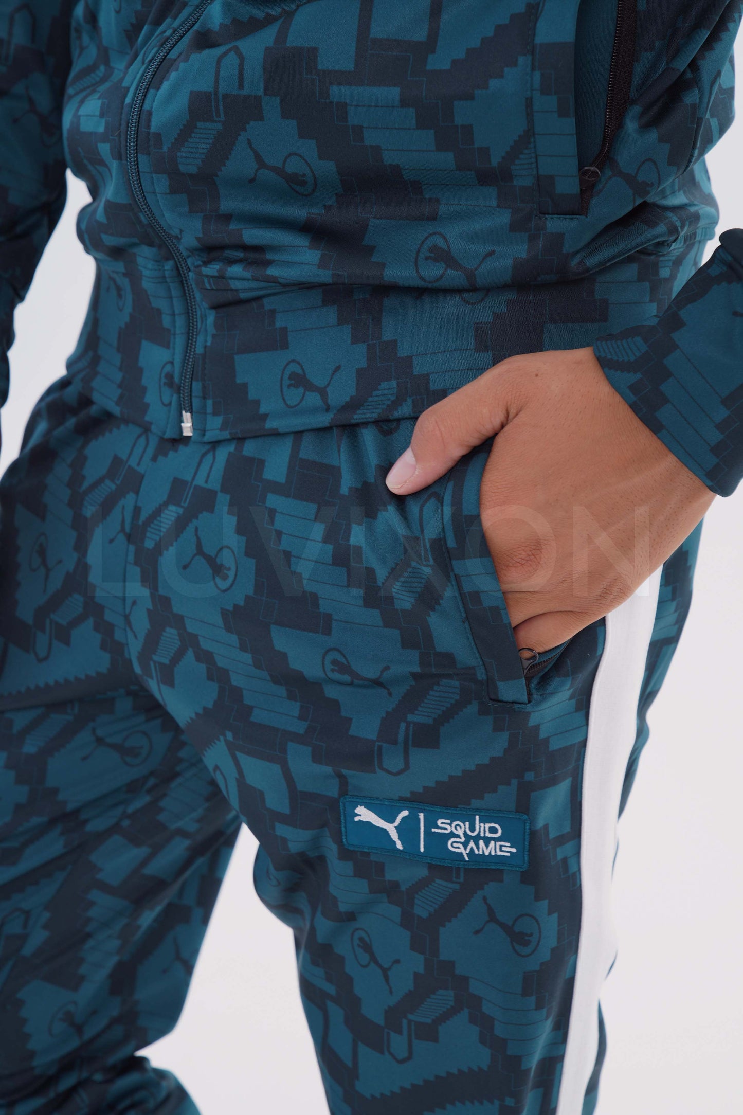 Puma Squid Game Yeşil Özel Desenli Eşofman Takımı