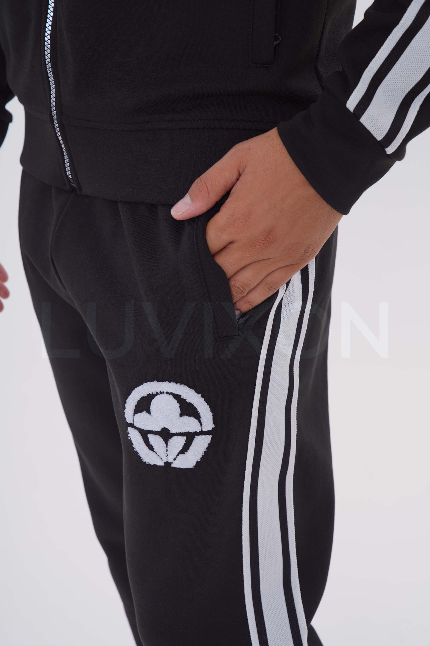 Louis Vuitton Siyah Logo Detaylı Eşofman Takımı