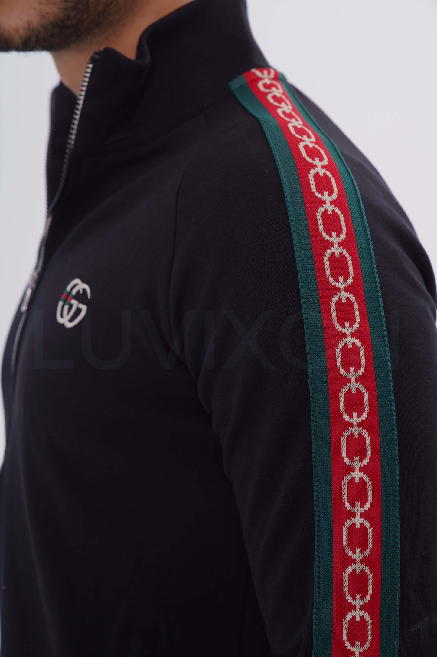 Gucci Siyah Şerit Detaylı Eşofman Takımı