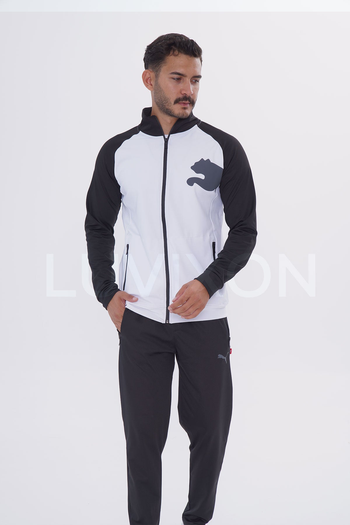 Puma Siyah&Beyaz Eşofman Takımı
