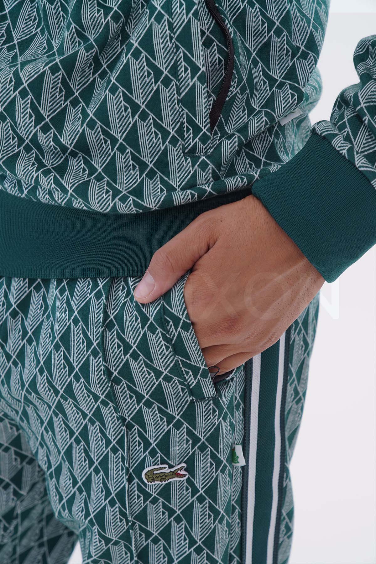 Lacoste Monogram Yeşil Eşofman Takımı