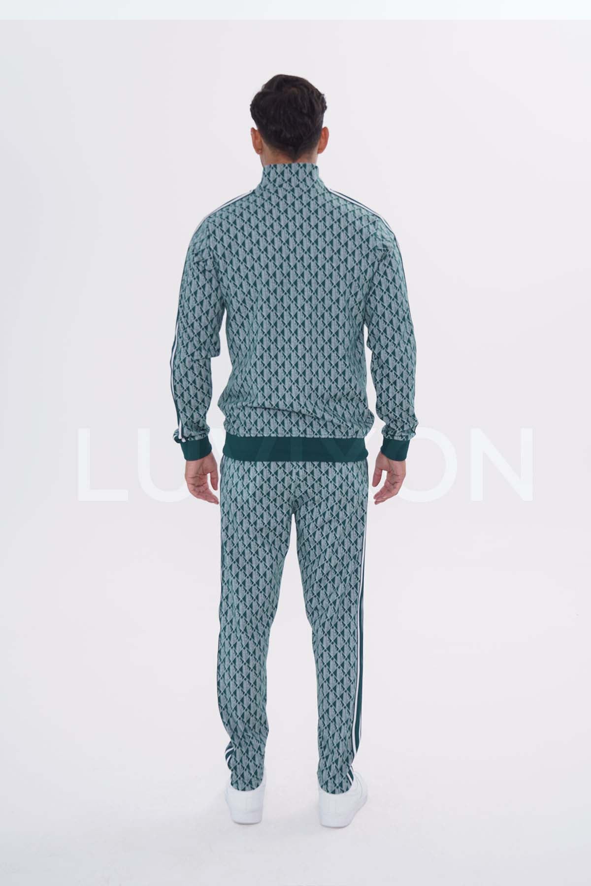 Lacoste Monogram Yeşil Eşofman Takımı