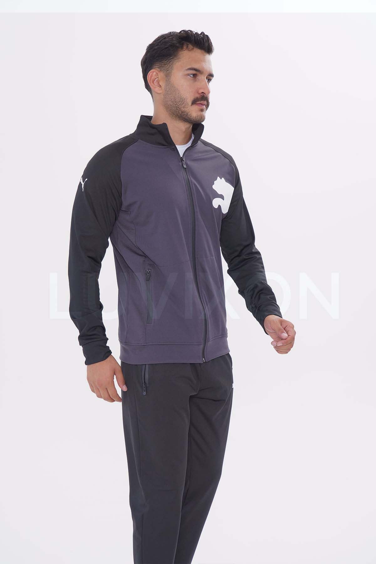 Puma Siyah&Füme Eşofman Takımı