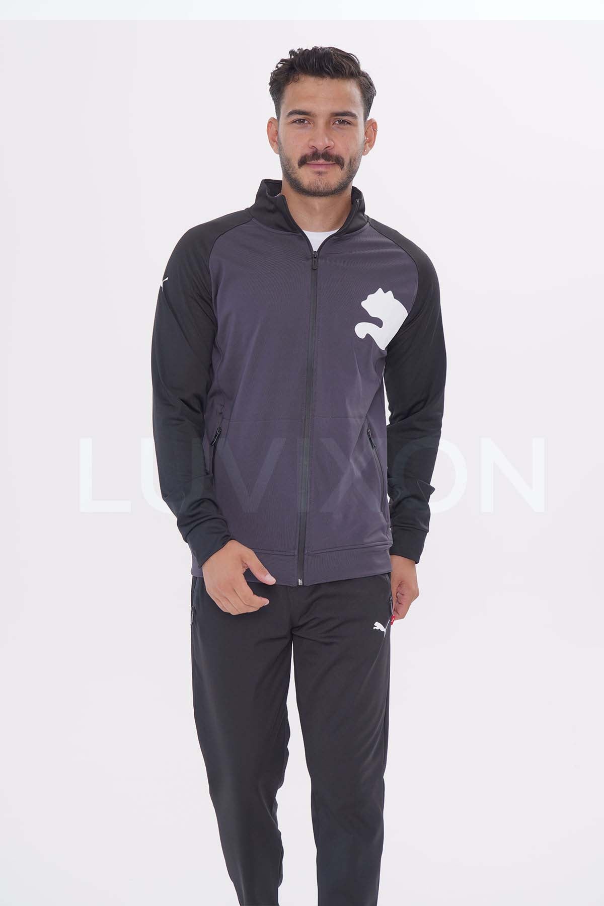 Puma Siyah&Füme Eşofman Takımı