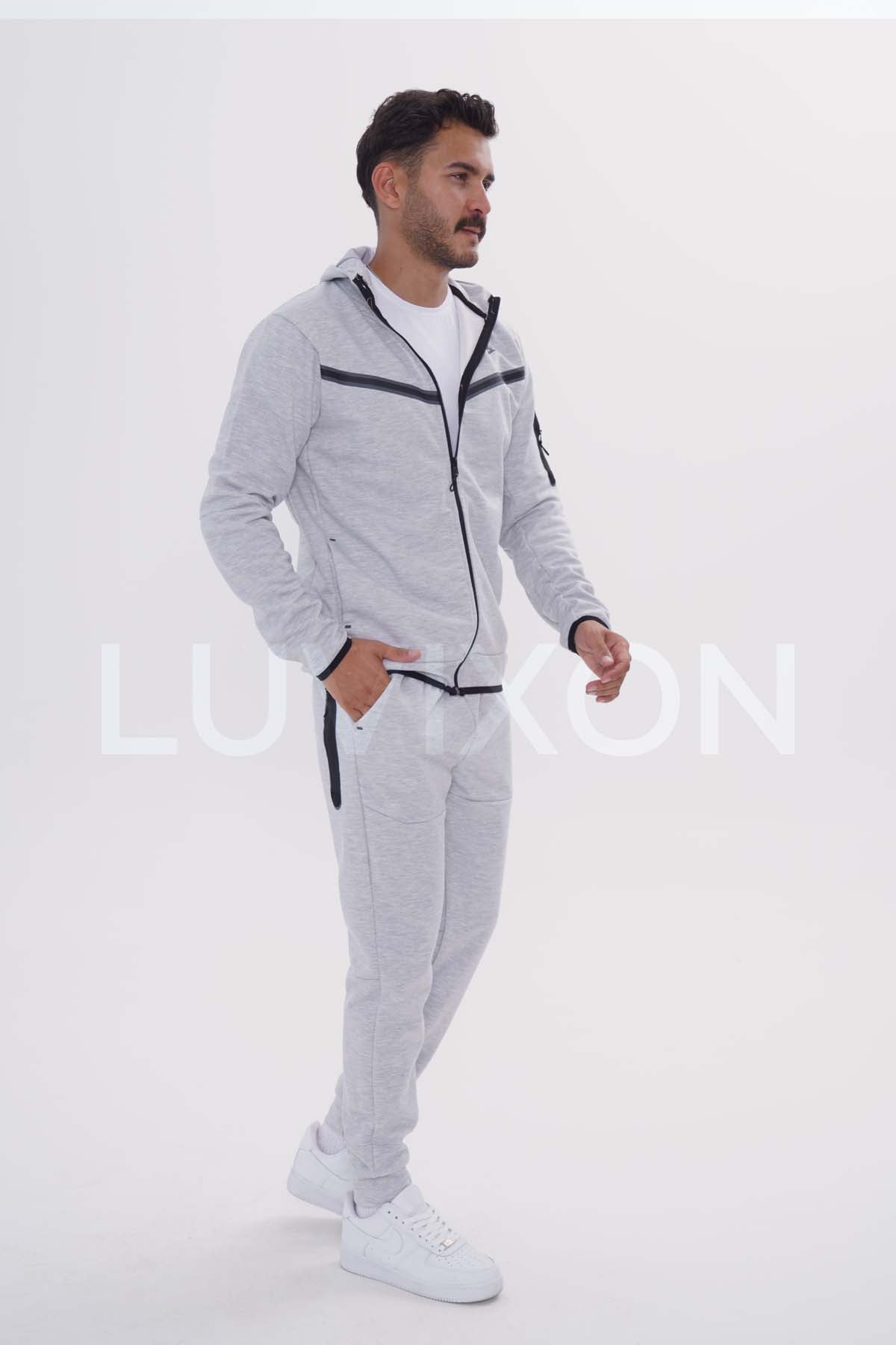 Nike Tech Fleece Gri Eşofman takımı