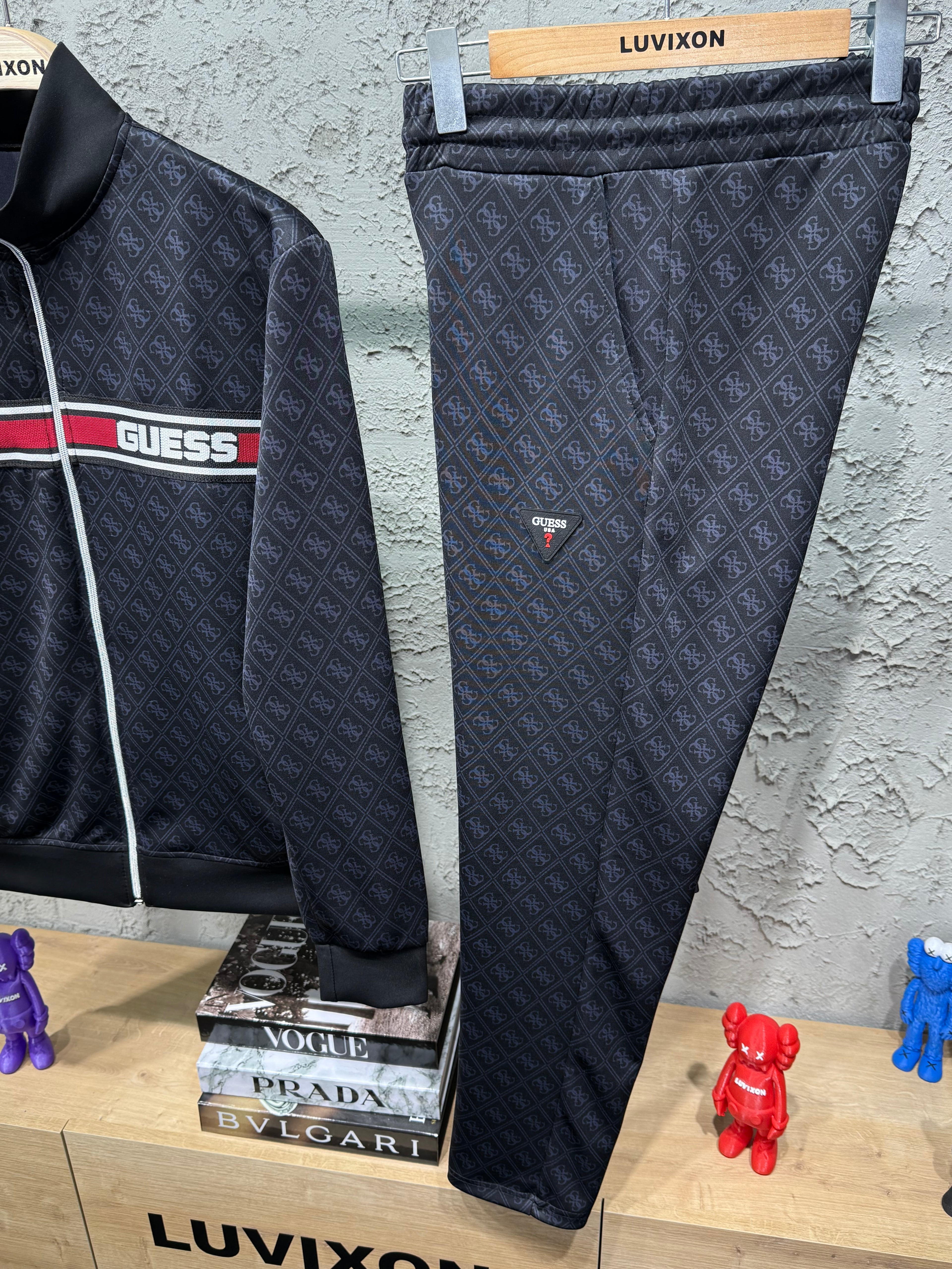 GUESS® Örme Siyah Erkek Eşofman Takımı