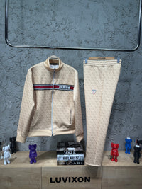 GUESS® Örme Bej Erkek Eşofman Takımı