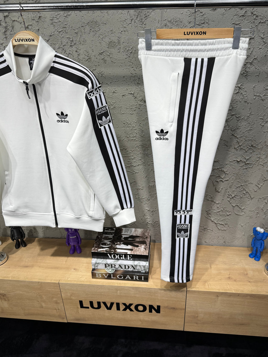 Adidas The Brand W. 3 Stripes Beyaz Eşofman Takımı