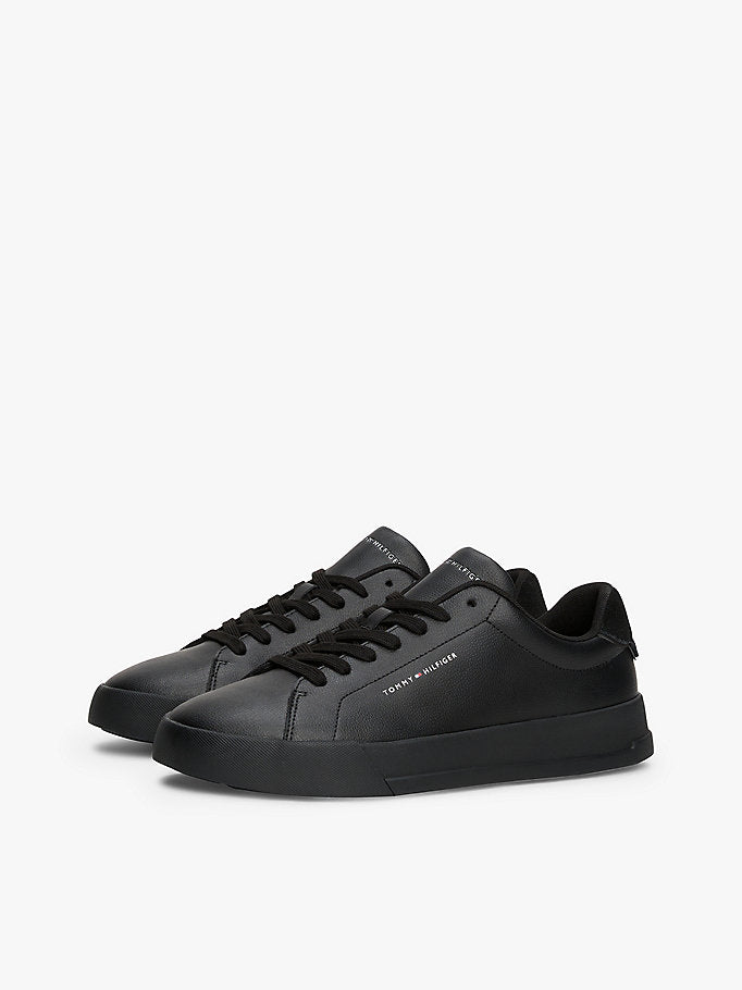 Tommy Hilfiger Siyah Erkek Court Lth Detail Sneaker