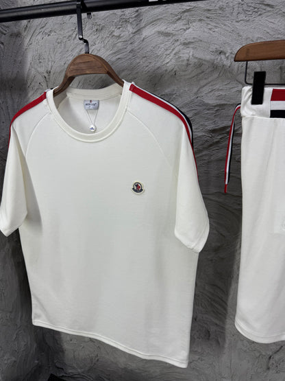 Moncler Beyaz Şort Takımı