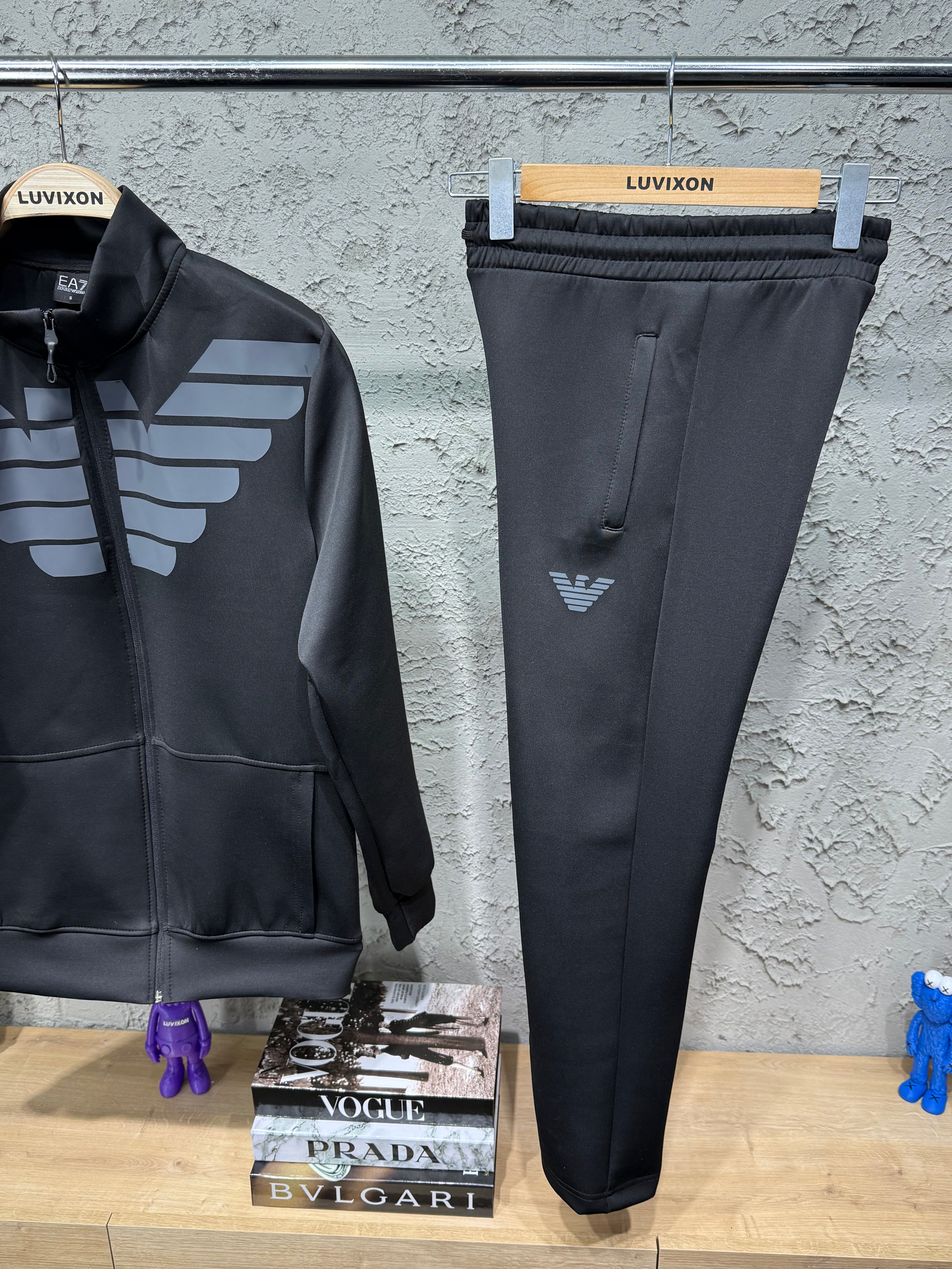 Armani Eagle Premium Siyah Eşofman Takımı