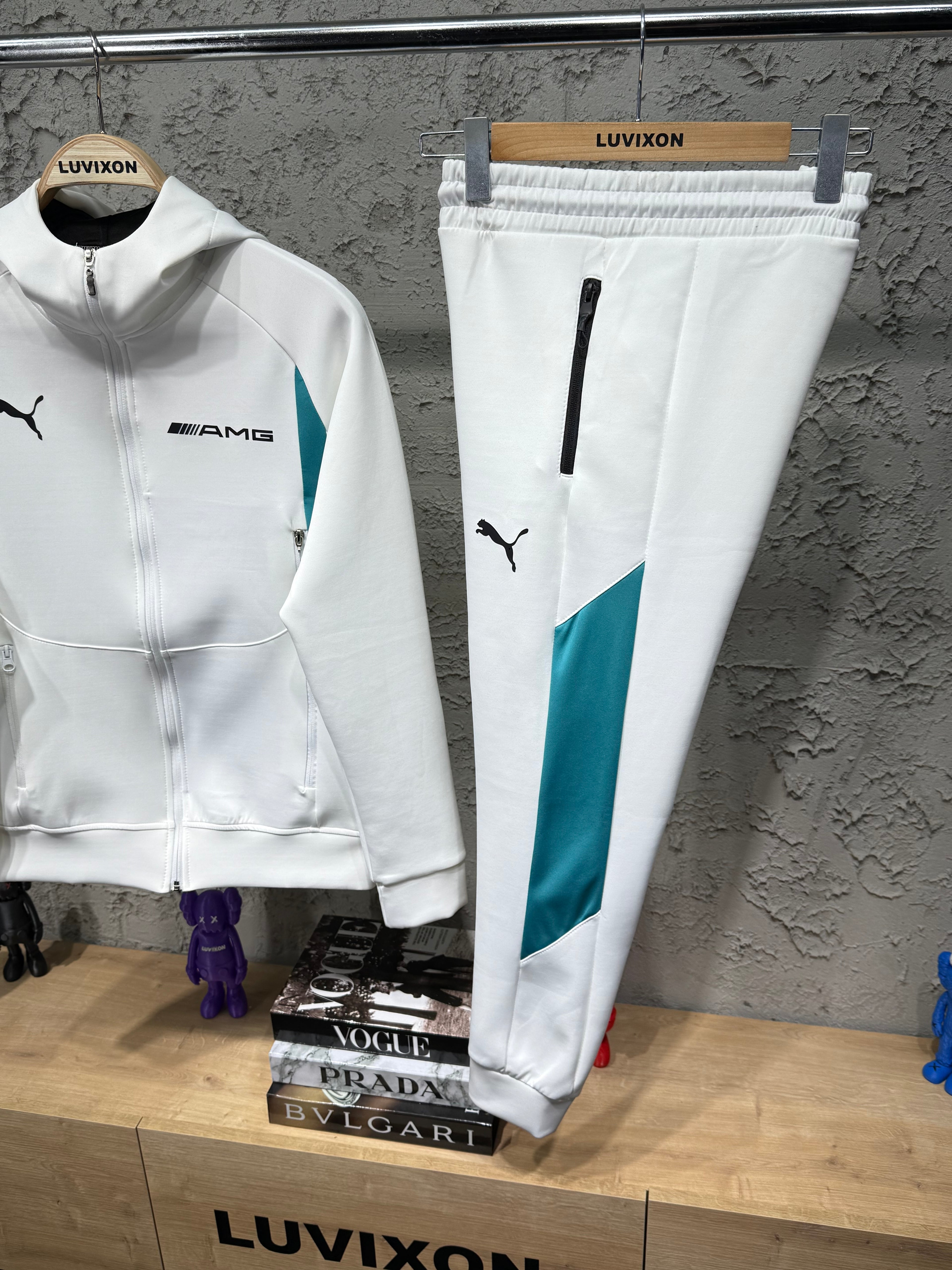 Puma x Mercedes AMG Beyaz Eşofman Takımı