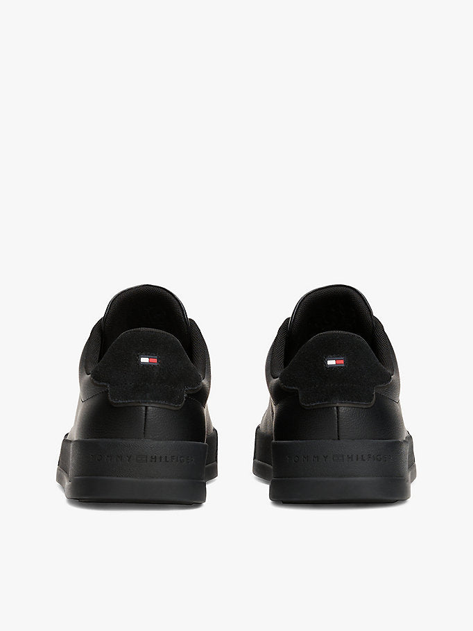 Tommy Hilfiger Siyah Erkek Court Lth Detail Sneaker