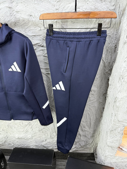 Adidas Z.N.E. Lacivert Kapüşonlu Eşofman Takımı
