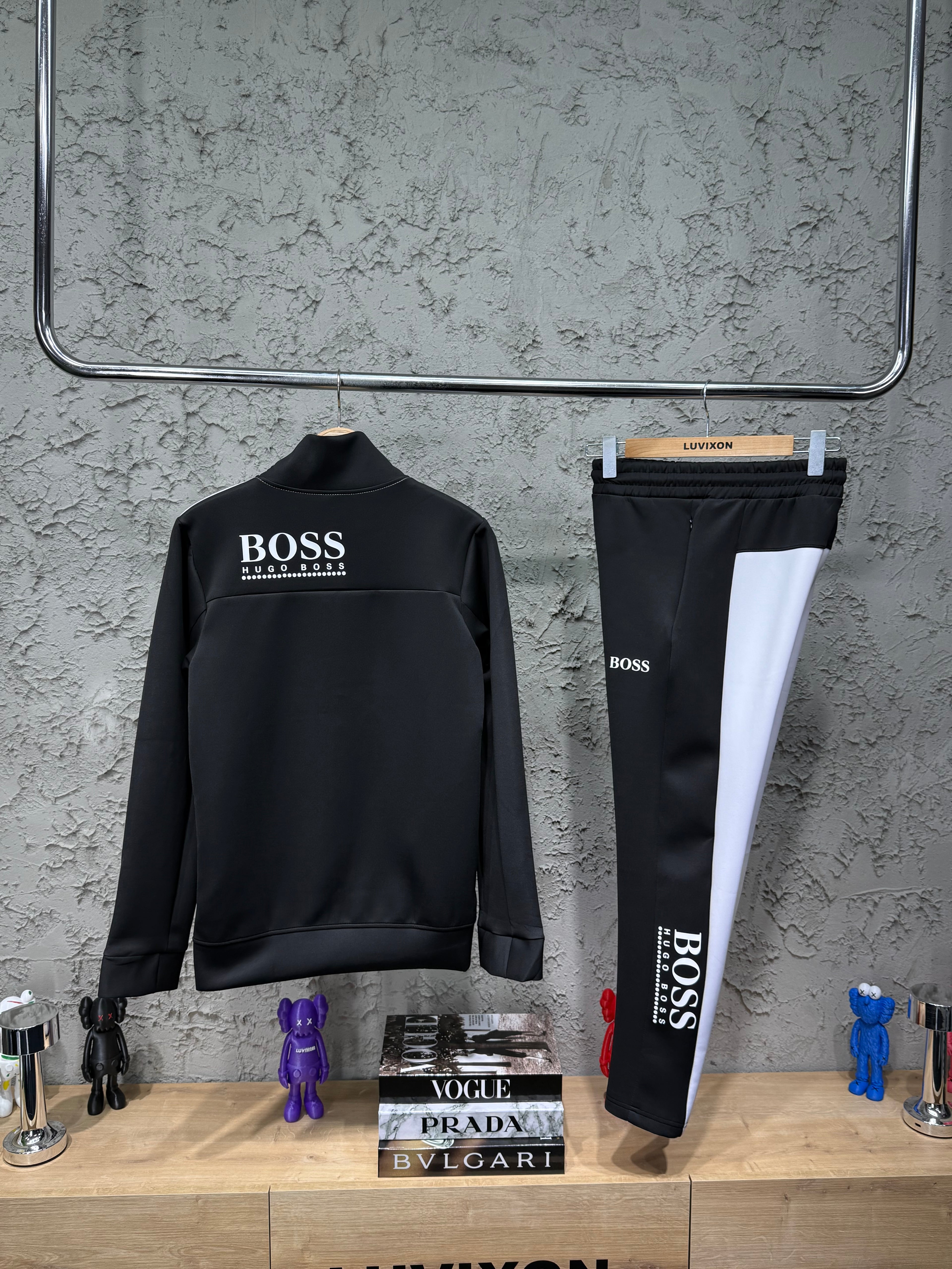 Boss Erkek Eşofman Takımı – Siyah & Beyaz