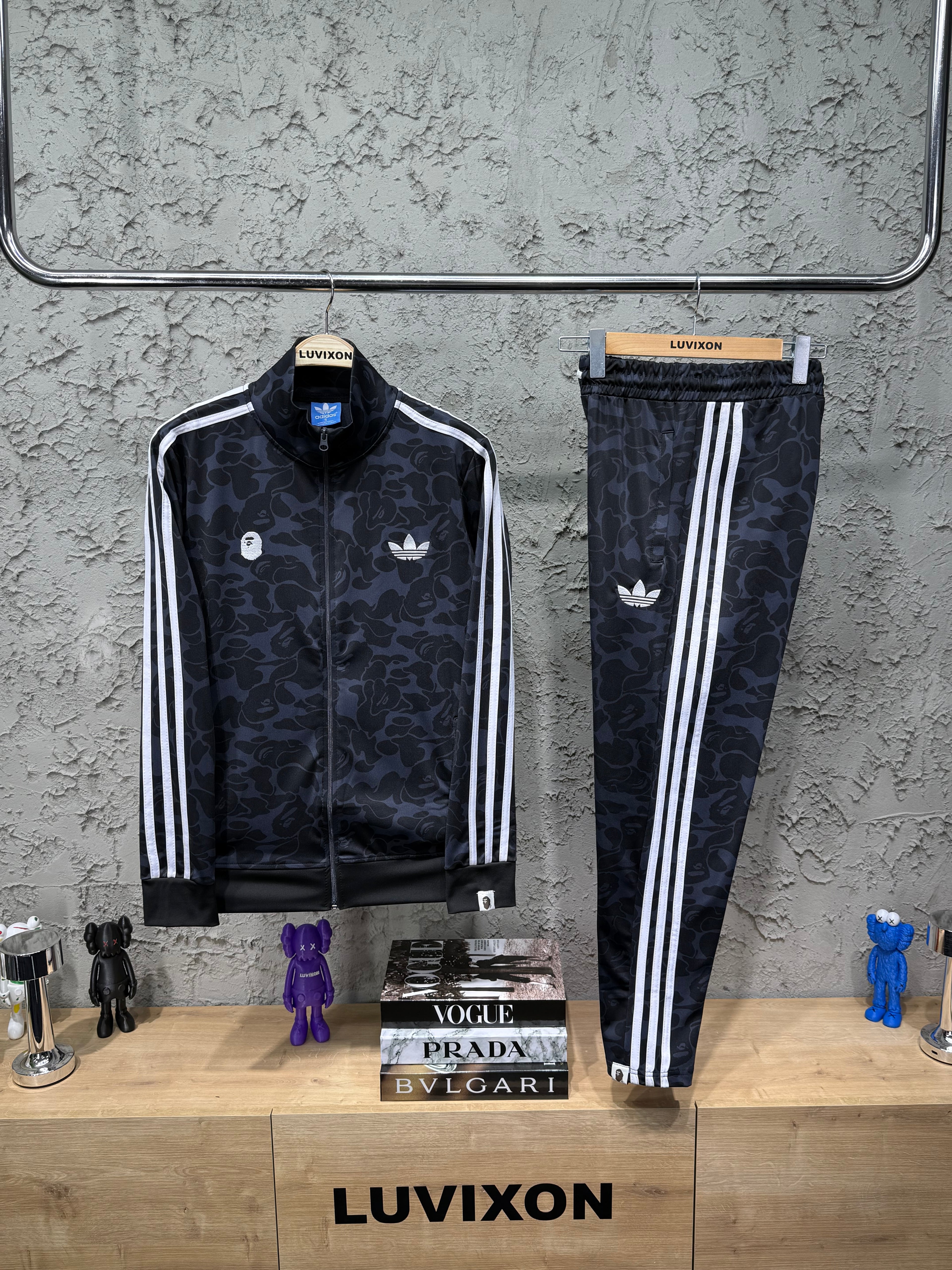 Adidas x Bape Kamuflaj Desenli Eşofman Takımı