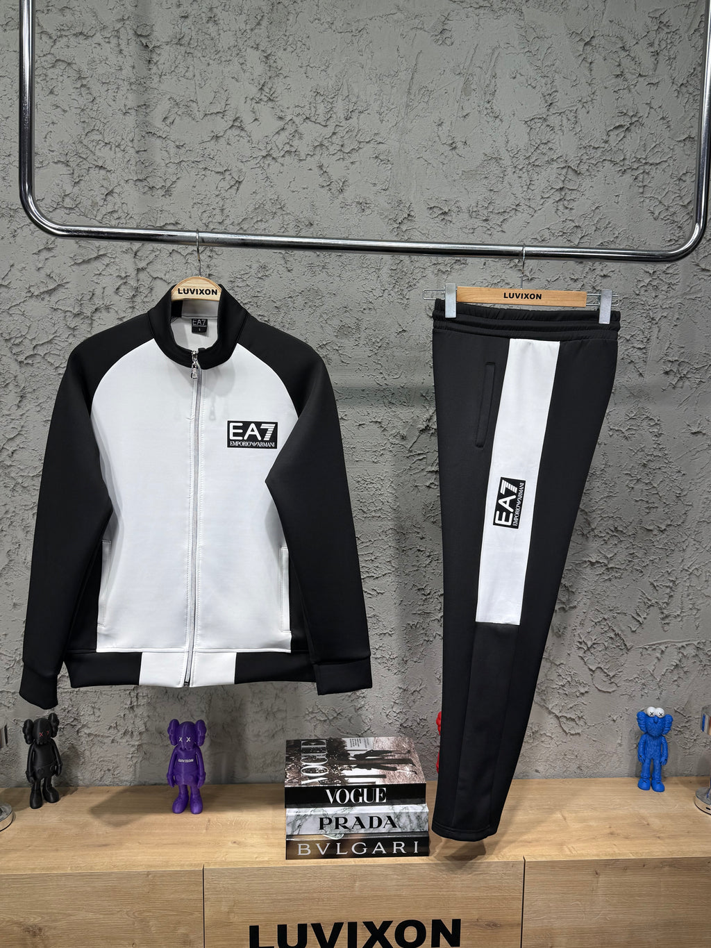 EA7 Siyah Premium Eşofman Takımı