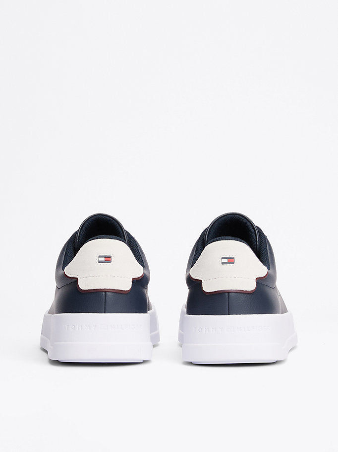 Tommy Hilfiger Lacivert Erkek Court Lth Detail Sneaker