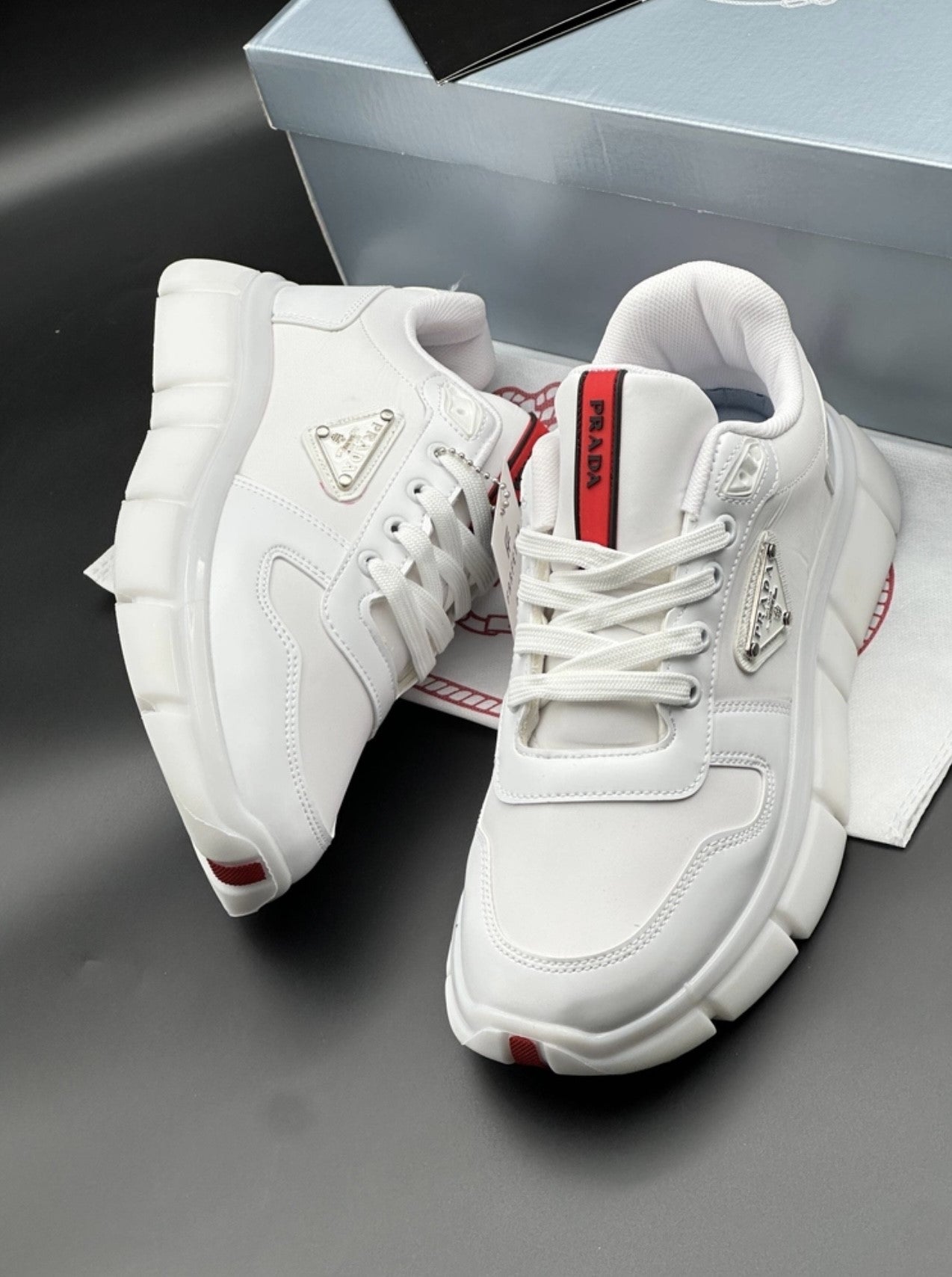 Prada Classic Beyaz Erkek Ayakkabı