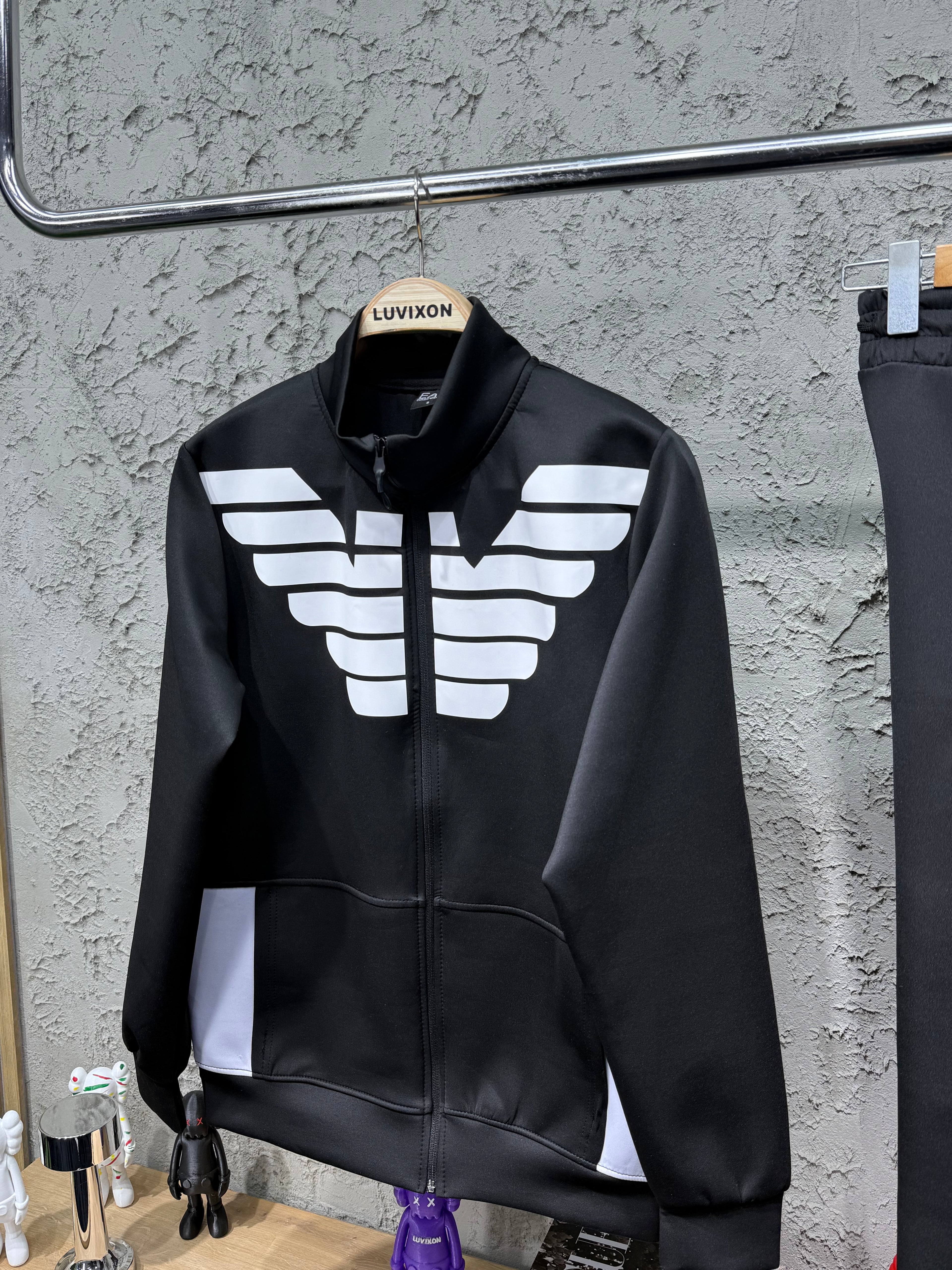 Armani Eagle Premium Siyah-Beyaz Eşofman Takımı