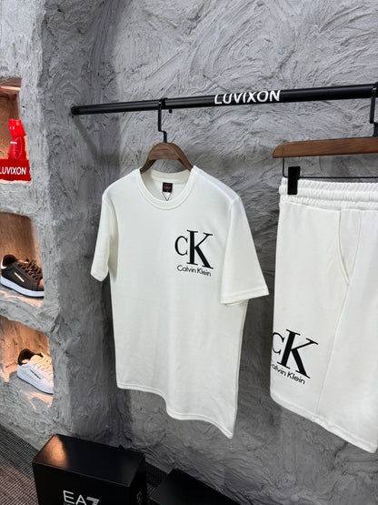 Calvin Klein Beyaz Şort Takımı