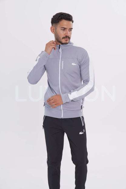 Lacoste Gri/Siyah Eşofman Takımı