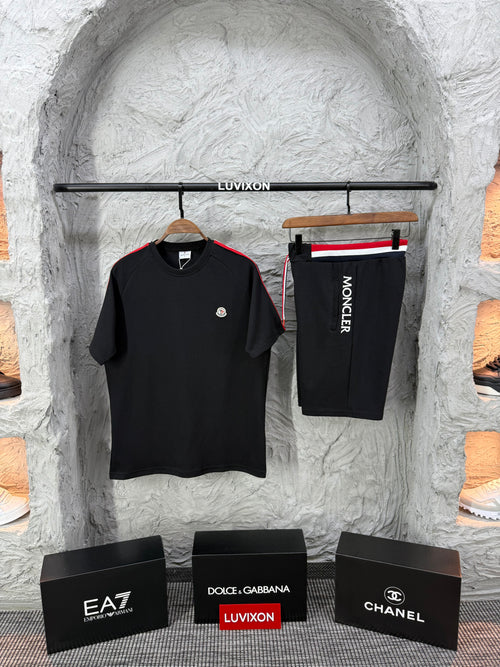 Moncler Siyah Şort Takımı