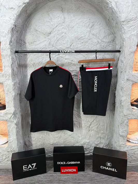 Moncler Siyah Şort Takımı