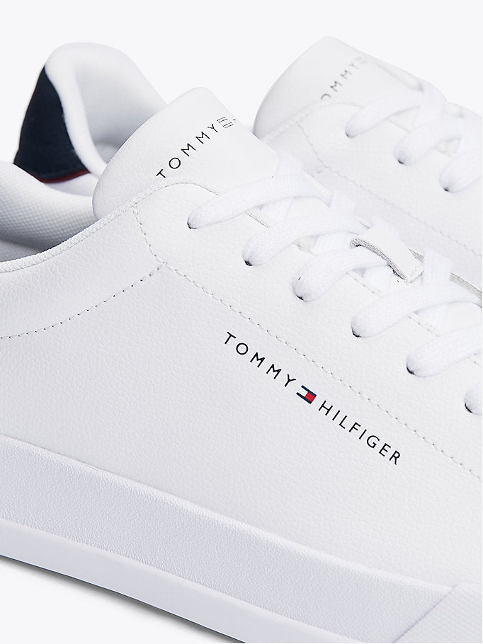 Tommy Hilfiger Beyaz Erkek Court Lth Detail Sneaker