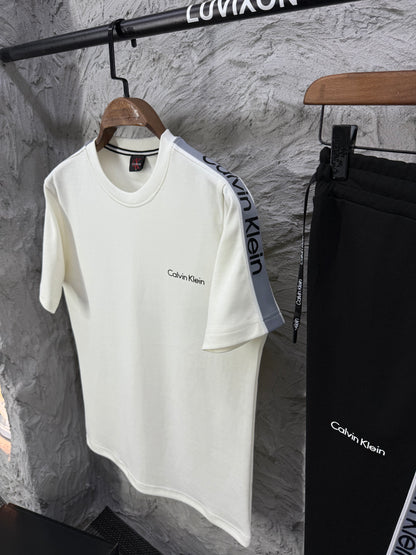 Calvin Klein Siyah/Beyaz Erkek Tişört & Eşofman Altı Takımı