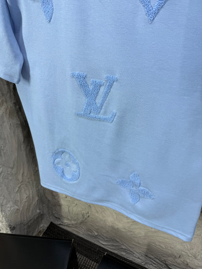Louis Vuitton Bebe Mavi Erkek Tişört & Şort Takım