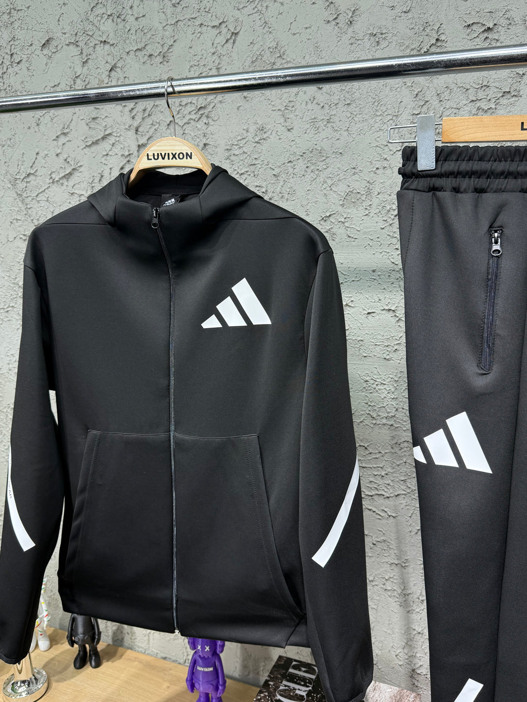 Adidas Z.N.E. Siyah Full-Zip Eşofman Takımı