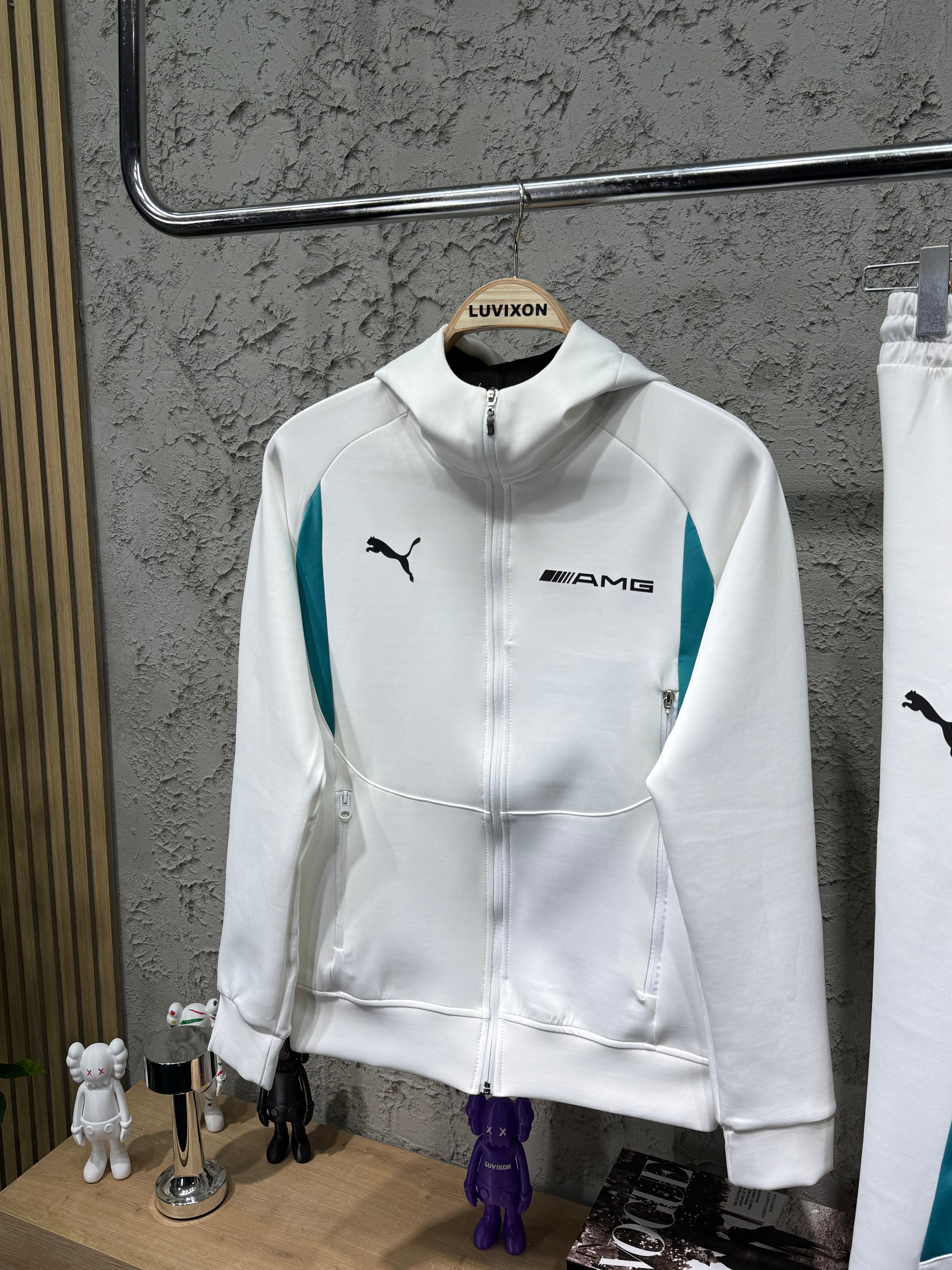 Puma x Mercedes AMG Beyaz Eşofman Takımı