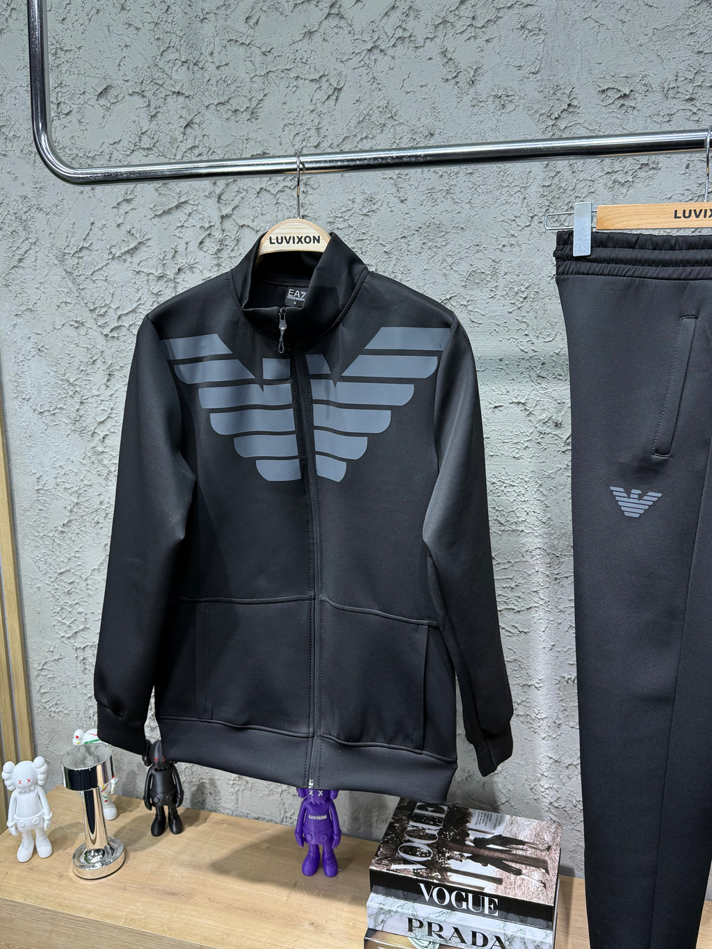 Armani Eagle Premium Siyah Eşofman Takımı