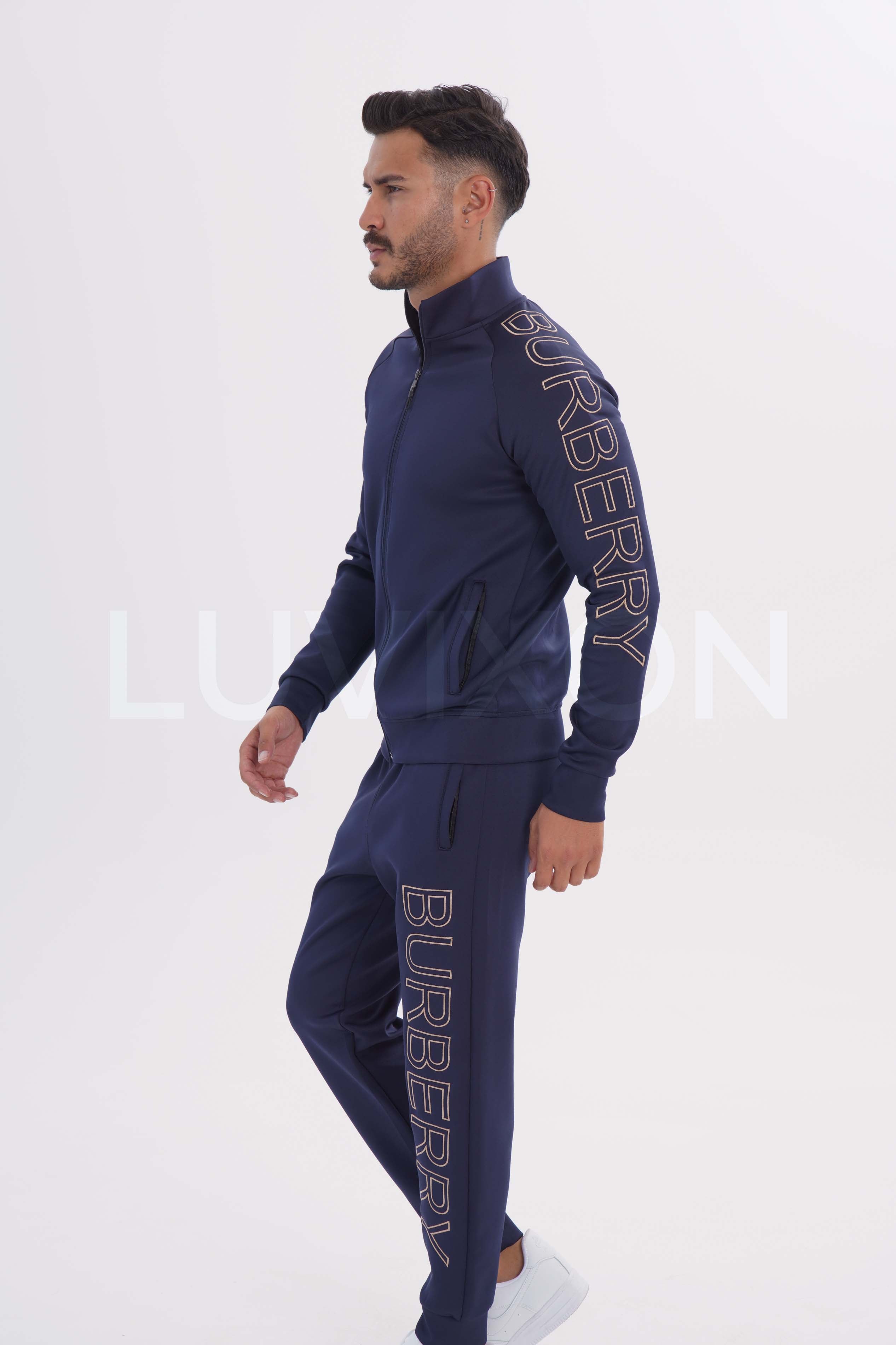 Burberry Lacivert Erkek Eşofman Takımı