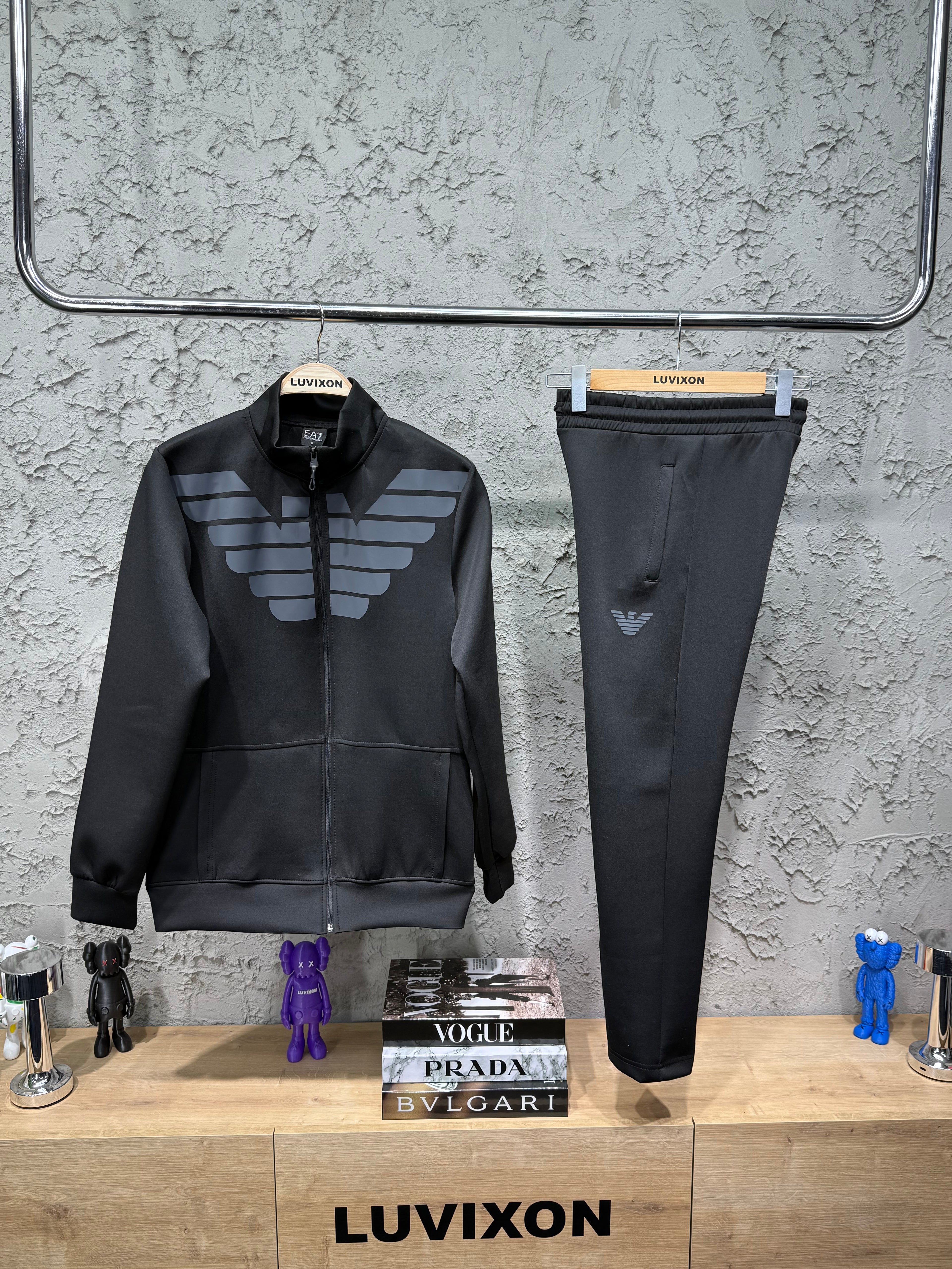 Armani Eagle Premium Siyah Eşofman Takımı